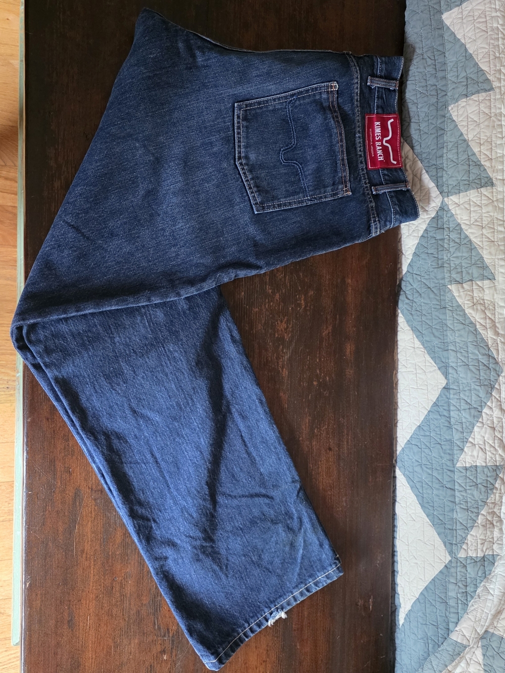 Kimes Ranch Men's Dark Blue Straight Jeans